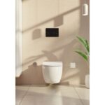 Vitra Loop Round Flush Plate Gloss Black
