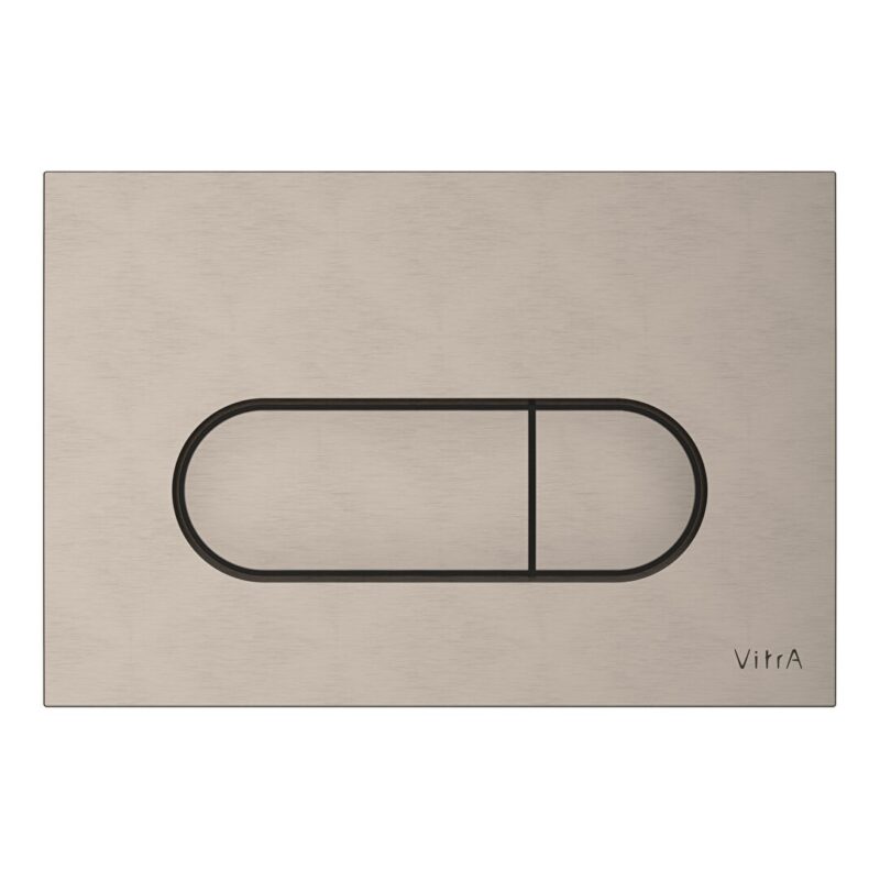 Vitra Loop Round Flush Plate Brushed Nickel