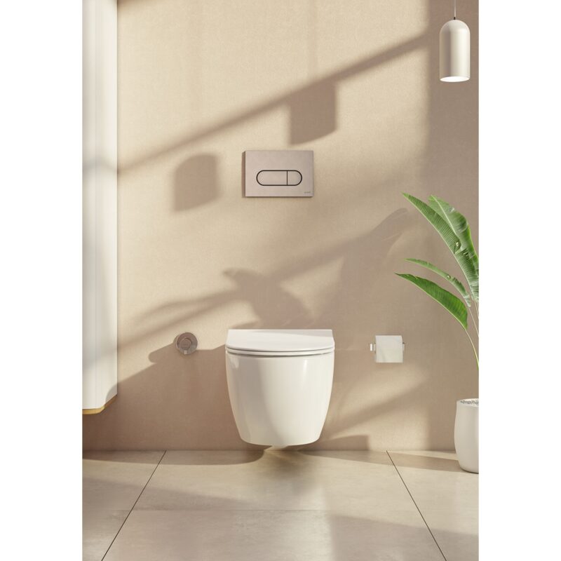 Vitra Loop Round Flush Plate Brushed Nickel