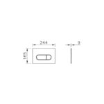 Vitra Loop Round Flush Plate Brushed Nickel