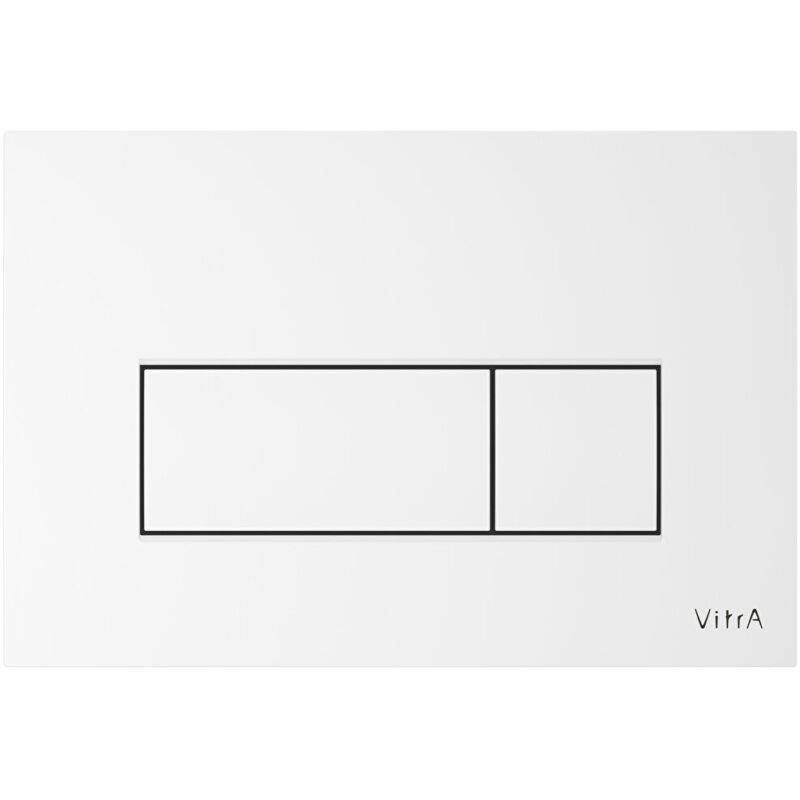 Vitra Loop Square Dual Flush Plate White Vitra Loop Square Dual Flush Plate White