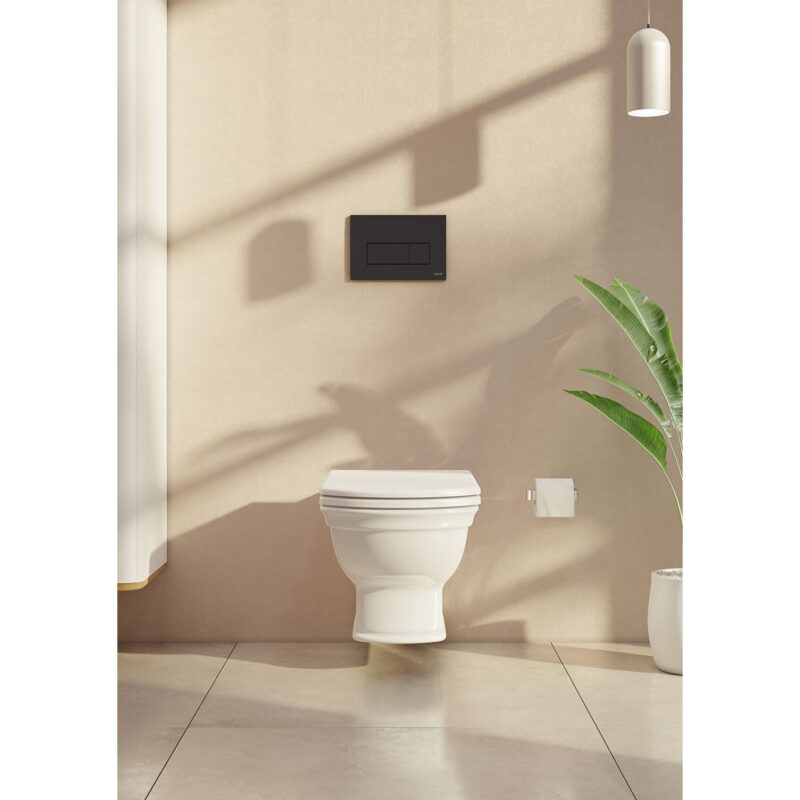 Vitra Loop Square Flush Plate Matt Black