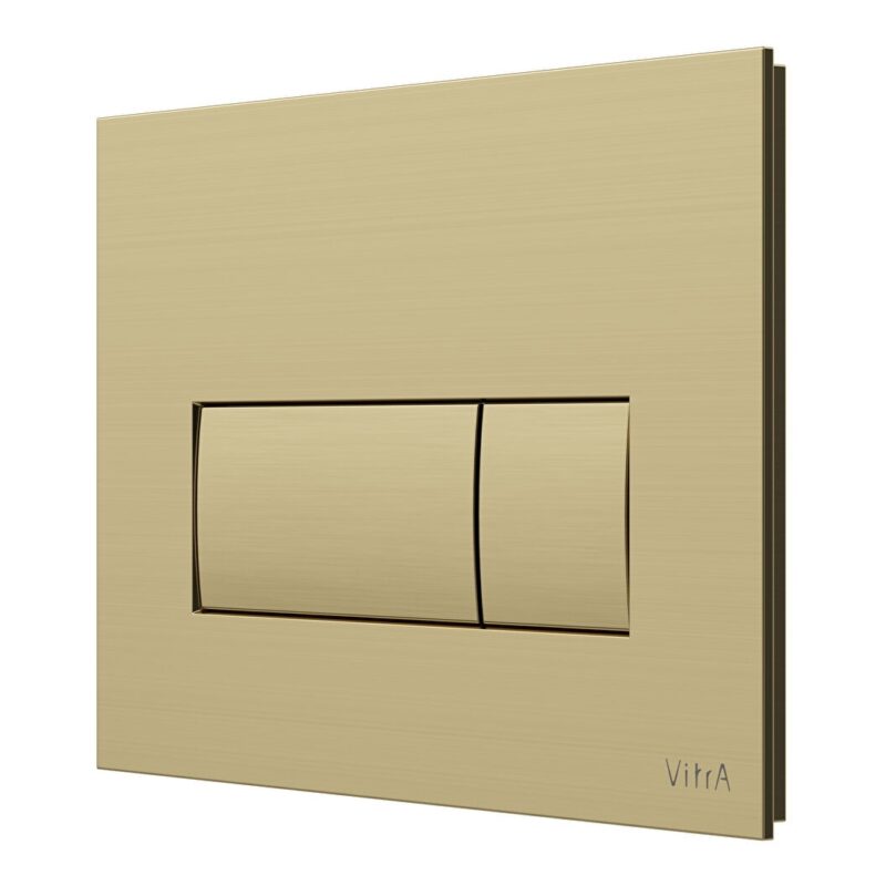 Vitra Loop Square Flush Plate Brushed Gold