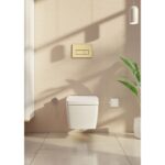Vitra Loop Square Flush Plate Brushed Gold