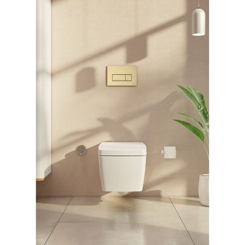 Vitra Loop Square Flush Plate Brushed Gold
