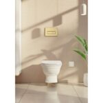 Vitra Loop Square Flush Plate Brushed Gold