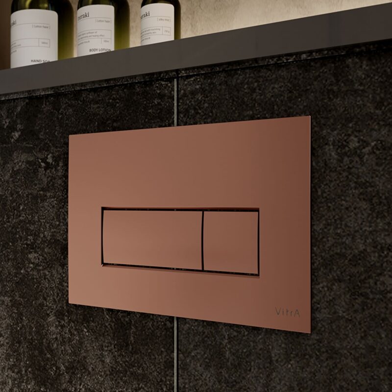 Vitra Loop Square Flush Plate Soft Copper