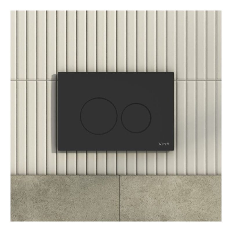 Vitra Origin ABS Flush Plate Matt Black Vitra Origin ABS Flush Plate Matt Black
