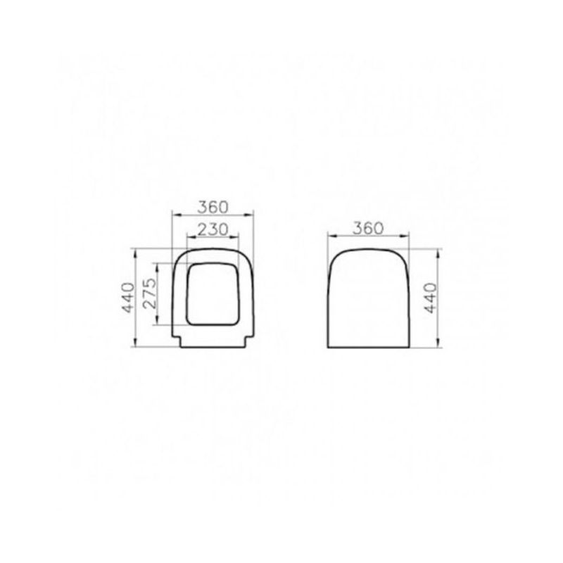 Vitra S20 Toilet Seat & Cover 77003001