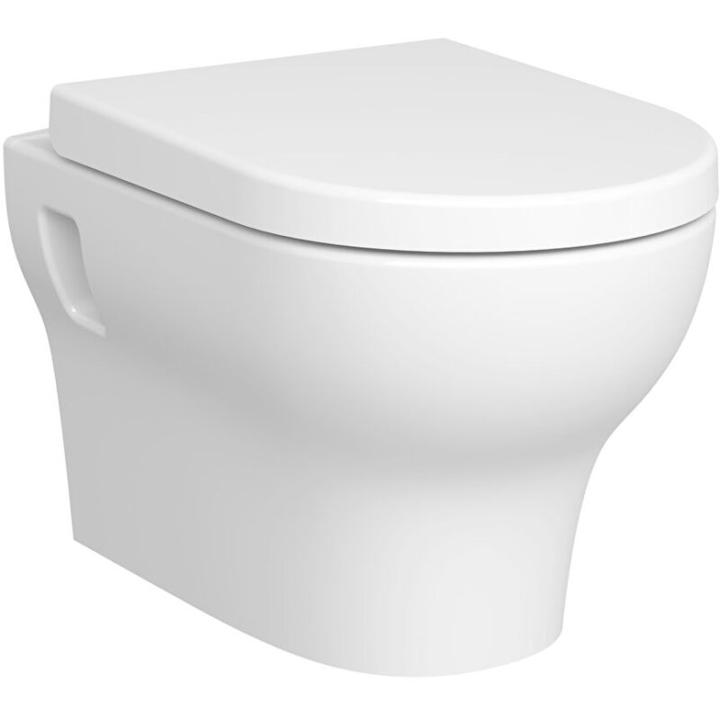 Vitra Zentrum Rimless Wall-Hung Toilet Pan, Open Fixation Vitra Zentrum Rimless Wall-Hung Toilet Pan, Open Fixation