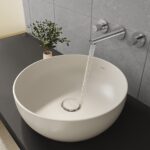 Vitra Outline Round Recycled Ceramic Basin Matt Taupe