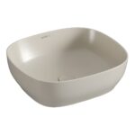 Vitra Square 100% Recycled Bowl Washbasin Matt Taupe