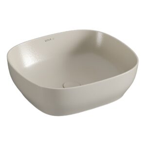 Vitra Square 100% Recycled Bowl Washbasin Matt Taupe