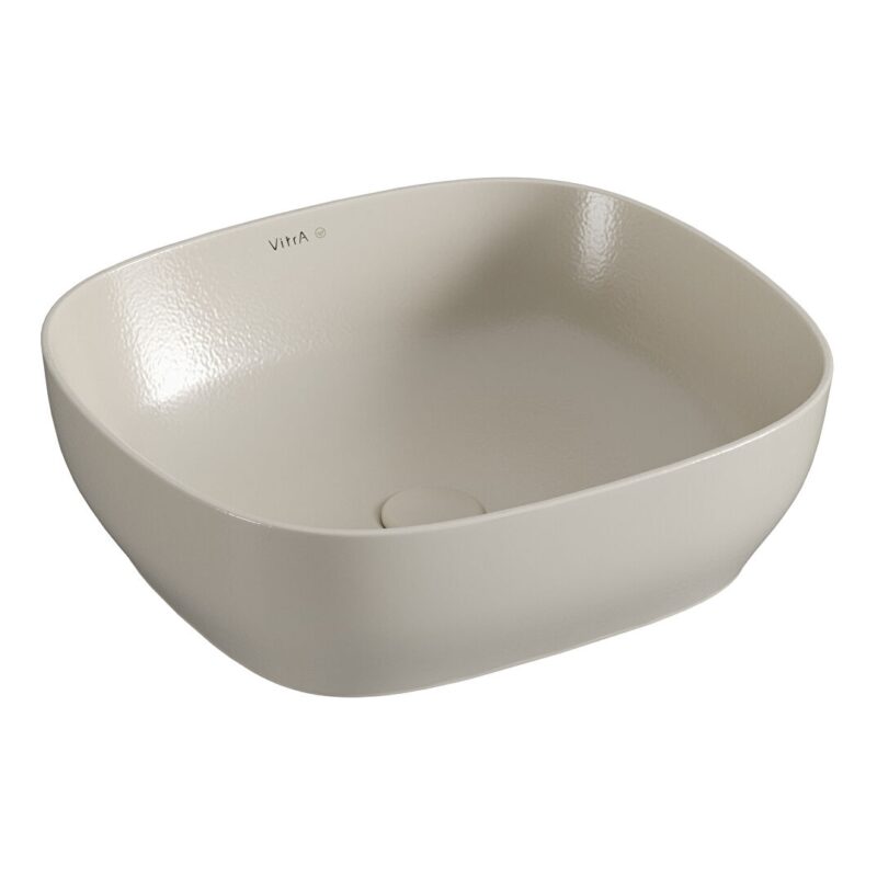 Vitra Square 100% Recycled Bowl Washbasin Matt Taupe Vitra Square 100% Recycled Bowl Washbasin Matt Taupe