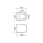 Vitra Integra Soft-Close Top Fixing Toilet Seat