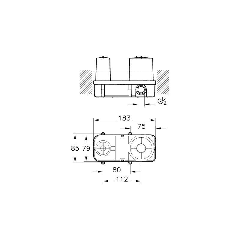 Vitra Q-Line Concealed Part for Basin Mixer A42250