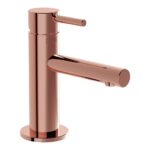 Vitra Origin Short Basin Mixer Tap Soft Copper