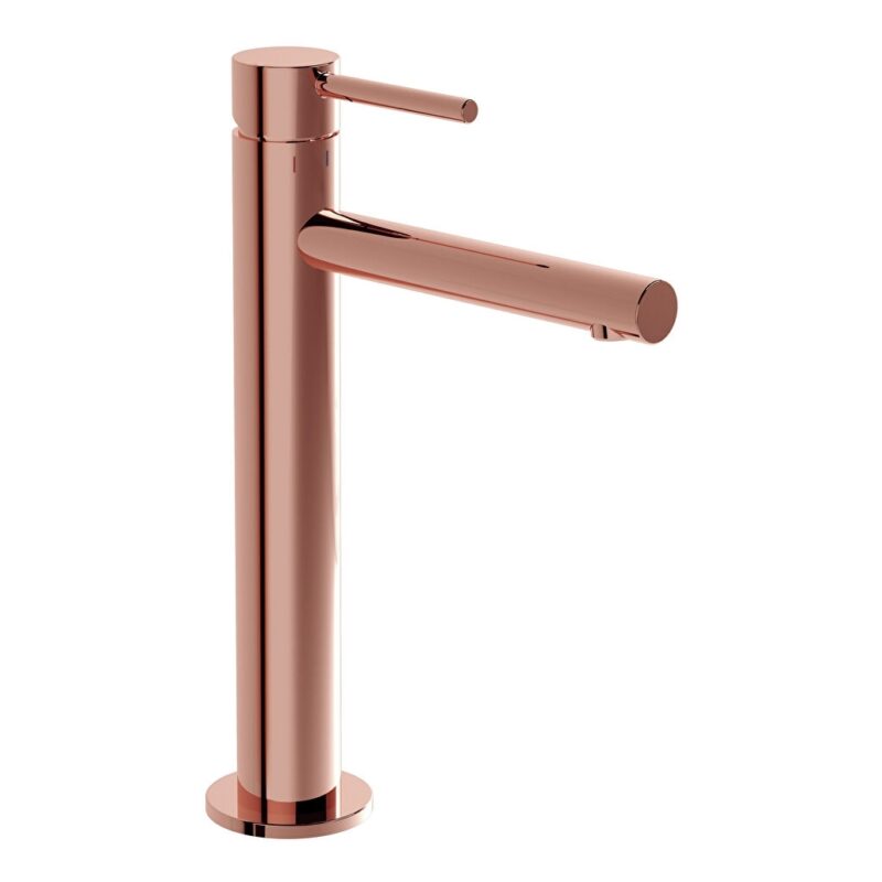 Vitra Origin Tall Basin Mixer Tap for Bowls Soft Copper Vitra Origin Tall Basin Mixer Tap for Bowls Soft Copper