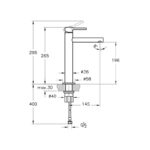 Vitra Origin Tall Basin Mixer Tap for Bowls Soft Copper