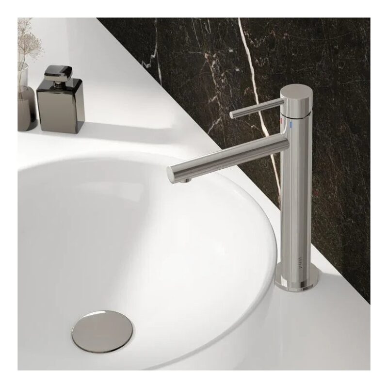 Vitra Origin Tall Monobloc Basin Mixer for Bowls Chrome