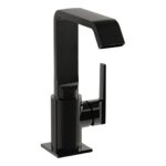 Vitra Suit Basin Mixer Tap with Side Handle Gloss Black
