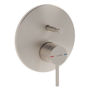 Vitra Origin Built-In Bath/Shower Mixer Exposed Part Brushed Nickel