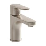 Vitra Root Round Compact Basin Mixer Brushed Nickel