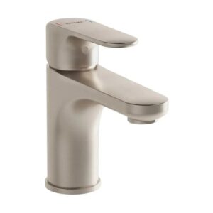 Vitra Root Round Compact Basin Mixer Brushed Nickel