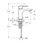 Vitra Root Round Basin Mixer Matt Black