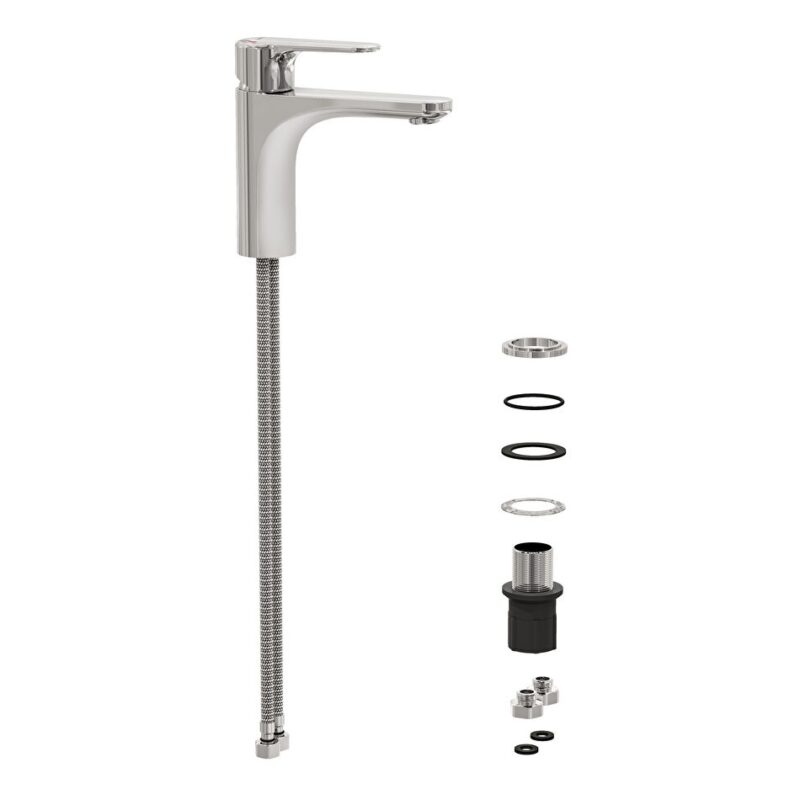 Vitra Root Round Large Basin Mixer Tap Chrome