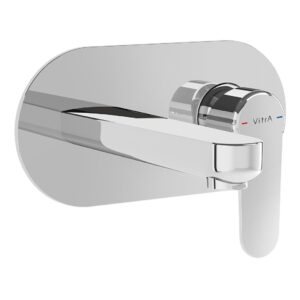 Vitra Root Round Built-In Wall Basin Mixer Chrome
