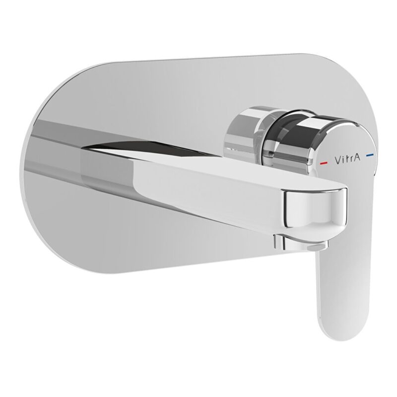 Vitra Root Round Built-In Wall Basin Mixer Chrome