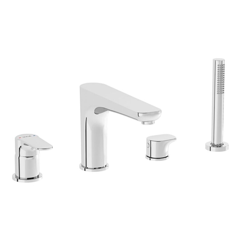 Vitra Root Round 4 Hole Bath Shower Mixer Vitra Root Round 4 Hole Bath Shower Mixer