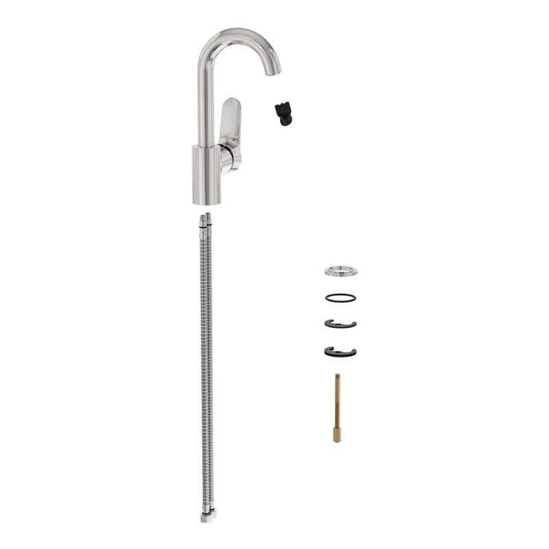 Vitra Root Basin Mixer with Swivel Spout Chrome