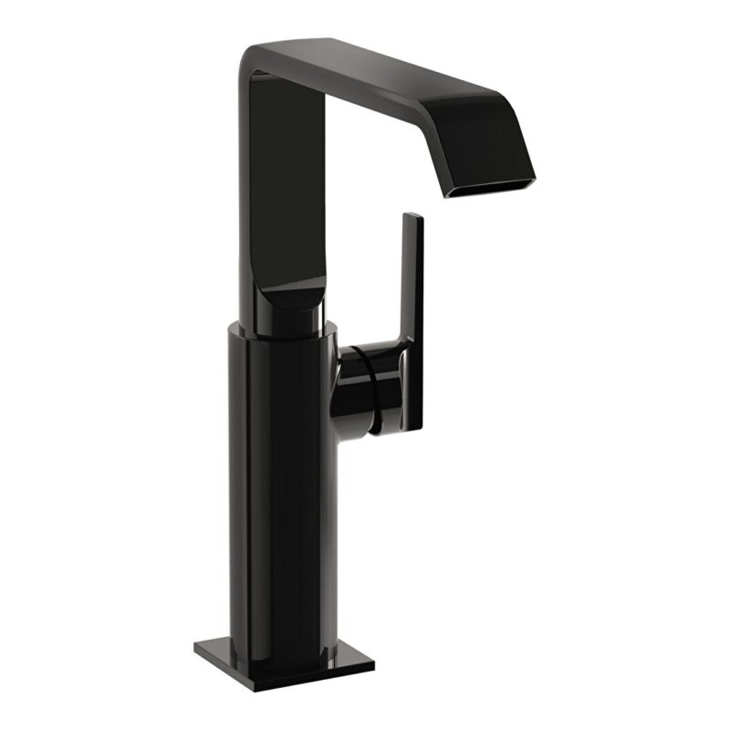 Vitra Suit Basin Mixer Tap with Side Handle for Bowls Black Vitra Suit Basin Mixer Tap with Side Handle for Bowls Black