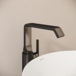Vitra Suit Basin Mixer Tap with Side Handle for Bowls Black