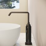 Vitra Suit Basin Mixer Tap with Side Handle for Bowls Black