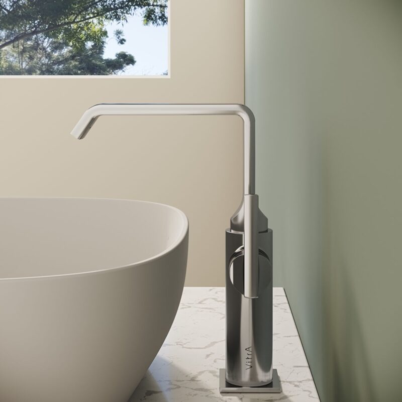 Vitra Suit Basin Mixer with Side Handle for Bowls Chrome