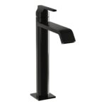Vitra Suit Basin Mixer Tap with Top Handle for Bowls Gloss Black