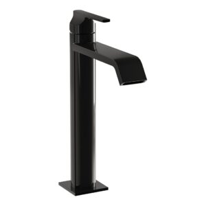 Vitra Suit Basin Mixer Tap with Top Handle for Bowls Gloss Black