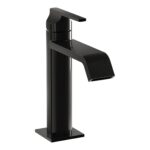 Vitra Suit Basin Mixer Tap with Top Handle Gloss Black