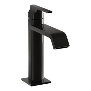 Vitra Suit Basin Mixer Tap with Top Handle Gloss Black