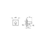 Vitra Suit Built-In Handshower Outlet Chrome