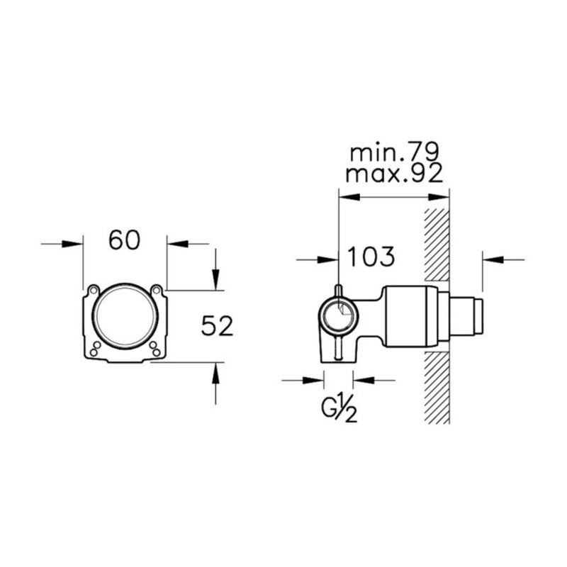 Vitra 2 Way Diverter Built-In Part