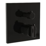 Vitra Suit Built-in Thermostatic Shower Mixer Gloss Black