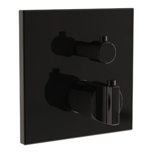 Vitra Suit Built-in Thermostatic Shower Mixer Gloss Black