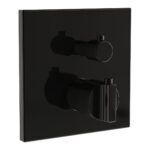 Vitra Suit Built-in Thermostatic Bath/Shower Mixer Black