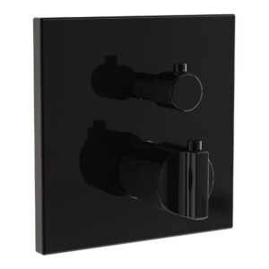 Vitra Suit Built-in Thermostatic Bath/Shower Mixer Black