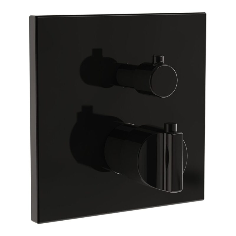 Vitra Suit Built-in Thermostatic Bath/Shower Mixer Black