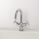 Vitra Origin Classic Basin Mixer Tap with Cross Handles Chrome